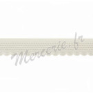 Elastique dentelle 9 mm au mètre - DISPONIBLE IMMEDIATEMENT - BLANC