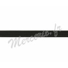 Tresse élastique plate 6mm au mètre - DISPONIBLE IMMEDIATEMENT - NOIR